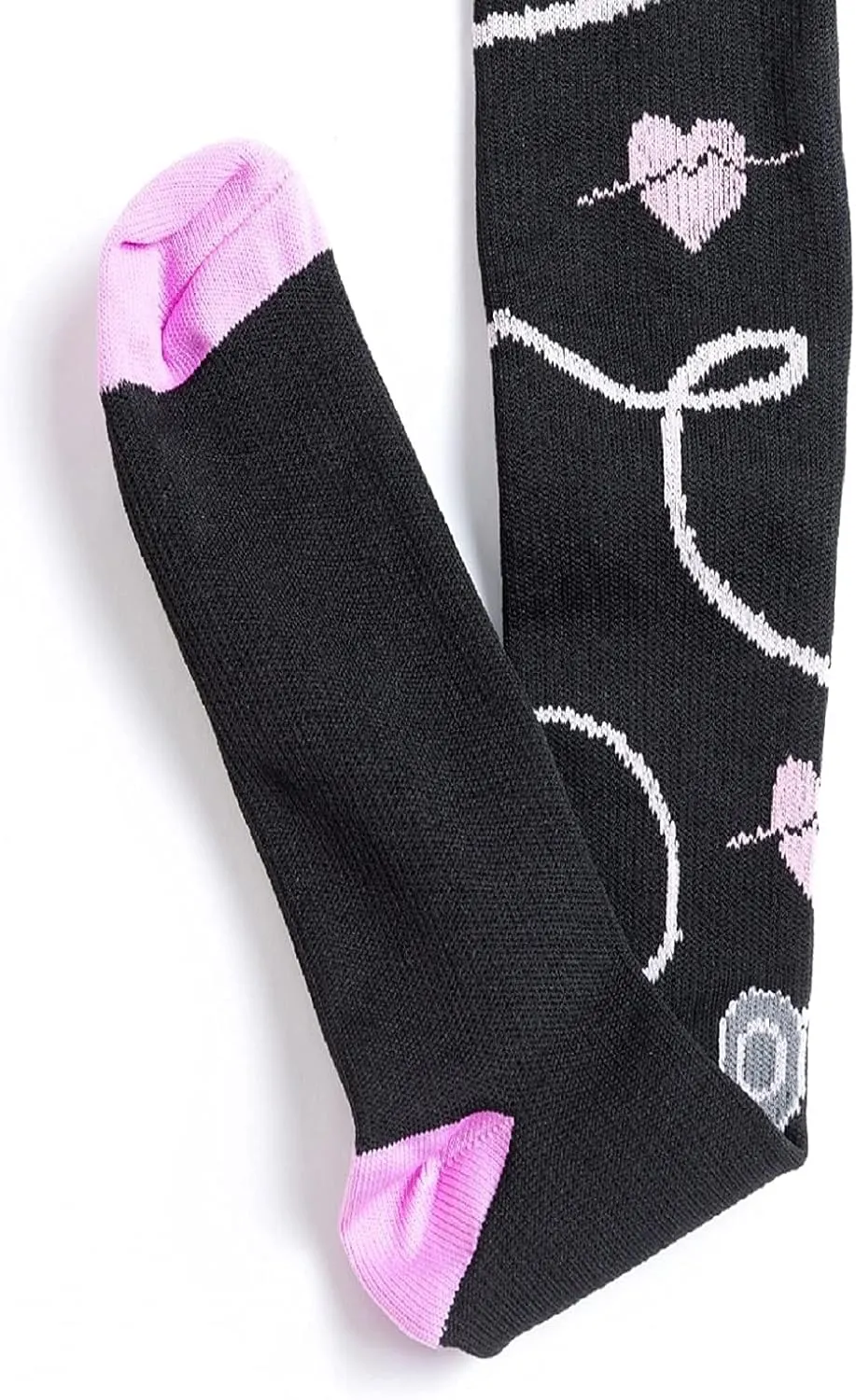 4 Pairs Compression Socks for Women & Men, Support Compression Sock 20-30 mmHg for Nurses, Pregnancy, Flying, Running,Travel