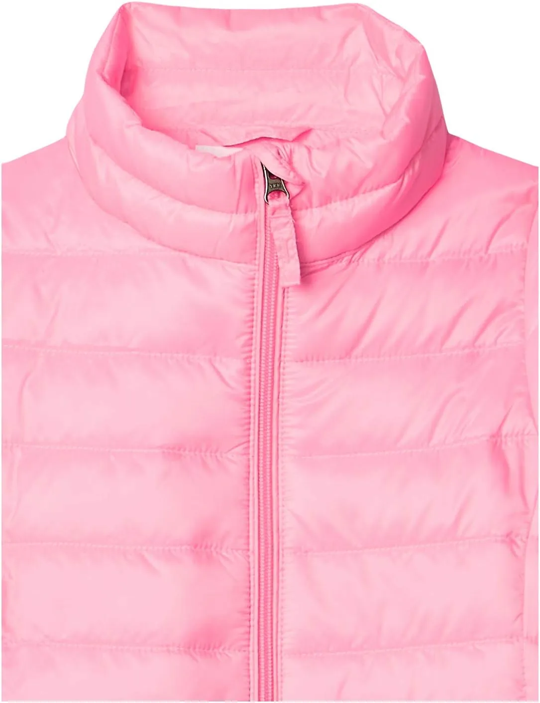 Amazon Essentials Girls and Toddlers' Lightweight Water-Resistant Hooded Packable Mock Puffer Jacket