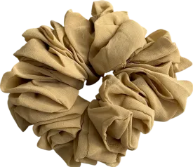Anisa Sojka Beige Large Chiffon Scrunchie One Size