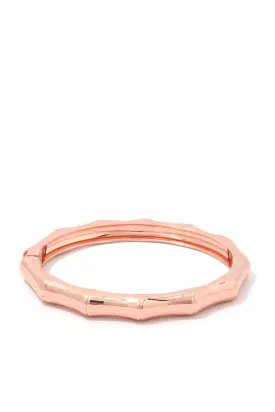 Bamboo Shape Metal Bangle Bracelet