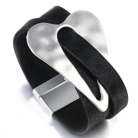 Black Leather Hair Cuff for Locs, Sisterlocks and Dreadlocks