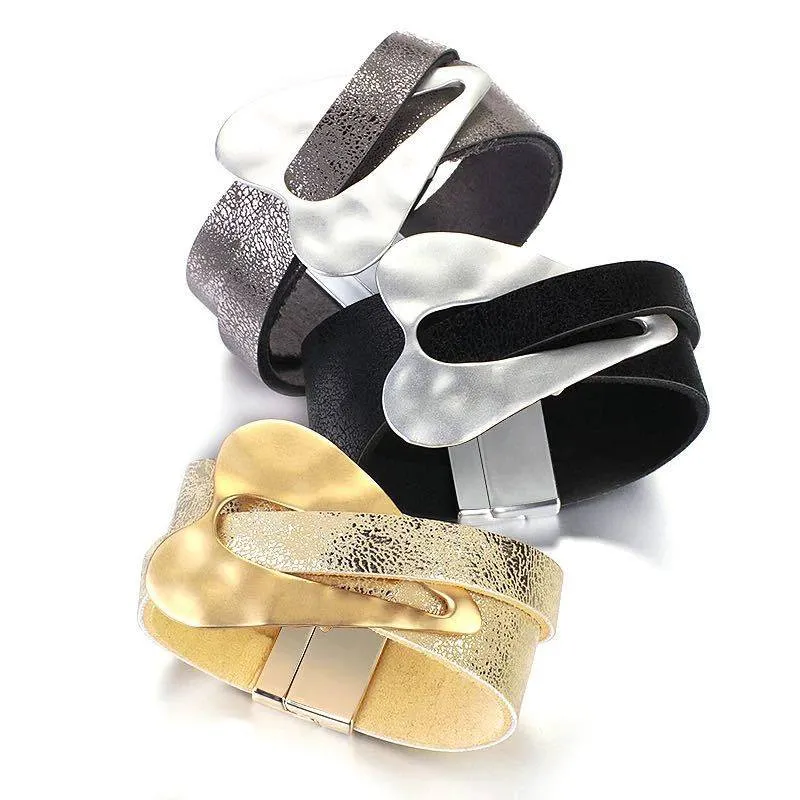 Black Leather Hair Cuff for Locs, Sisterlocks and Dreadlocks