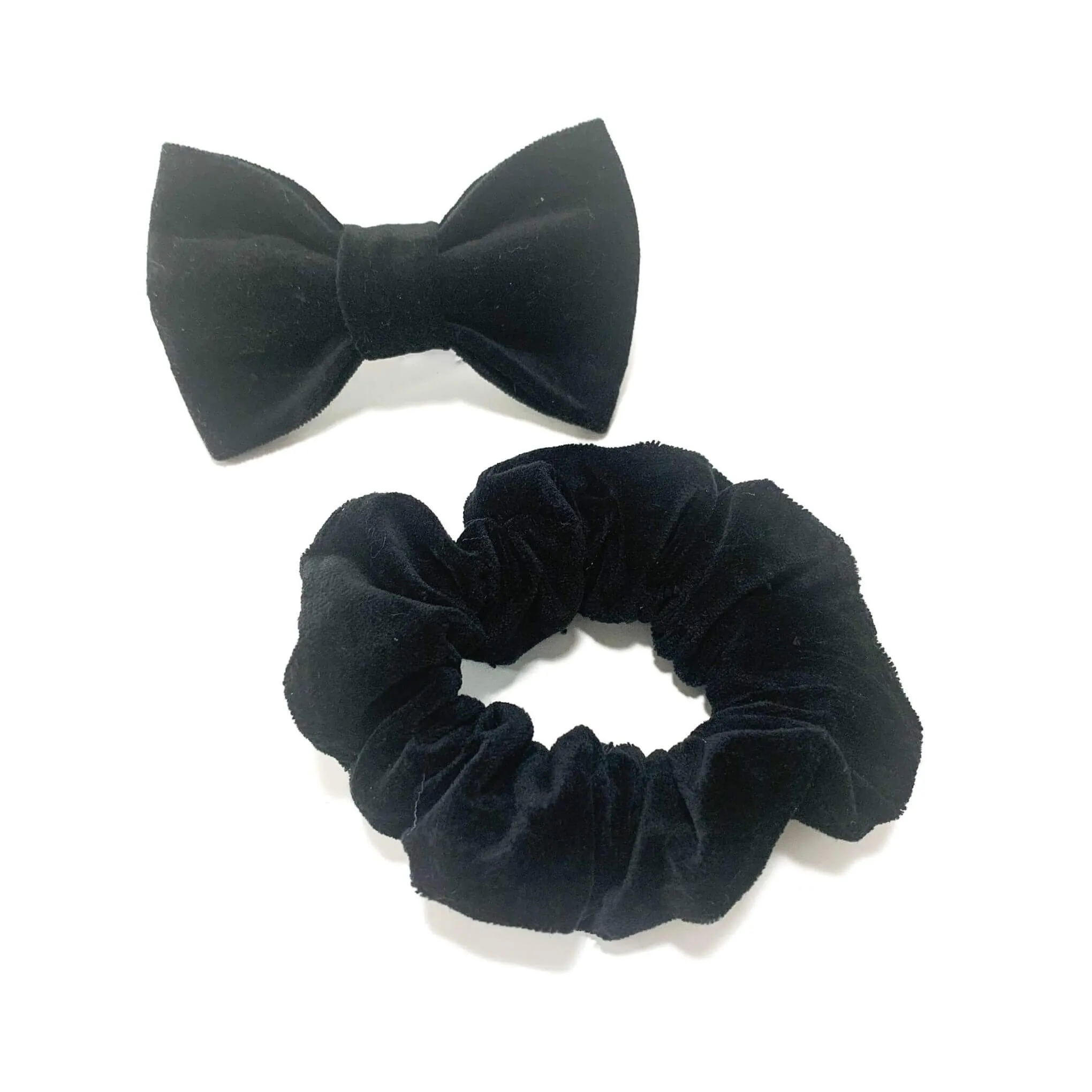 Black Velvet Matching Scrunchie