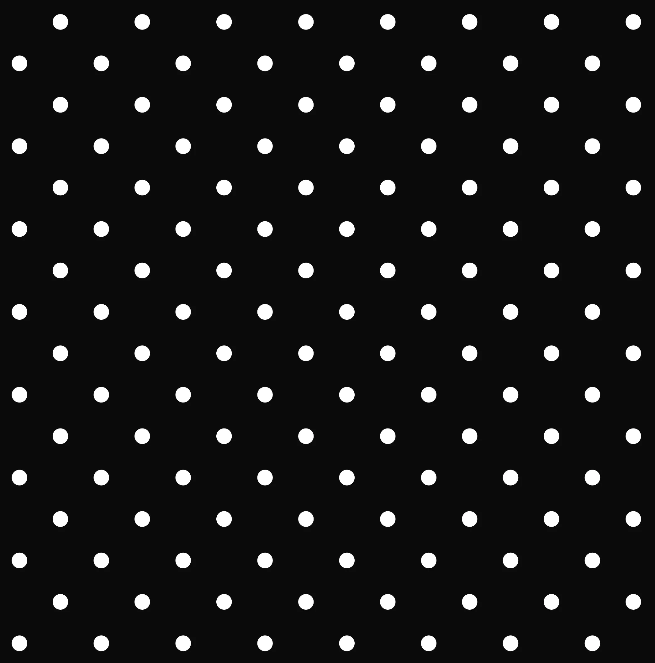 Black with White Polka Dots