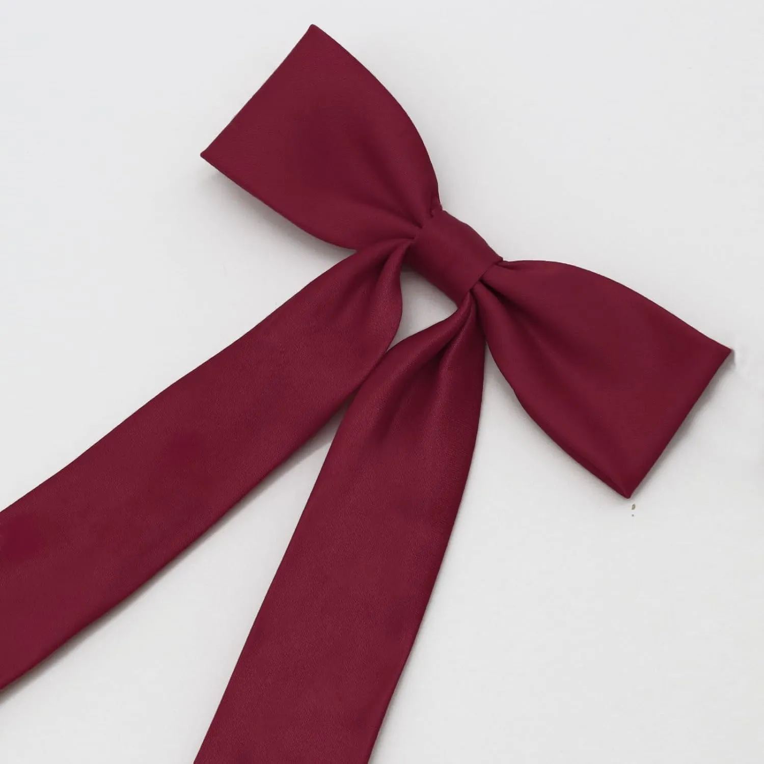 Bow Ties for Women Girls Pre-tied Adjustable Womens Bow Tie, Solid Color Ribbon Bowtie for Women School Uniform Shirt