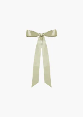 Darla Bow Barrette -- Pistachio