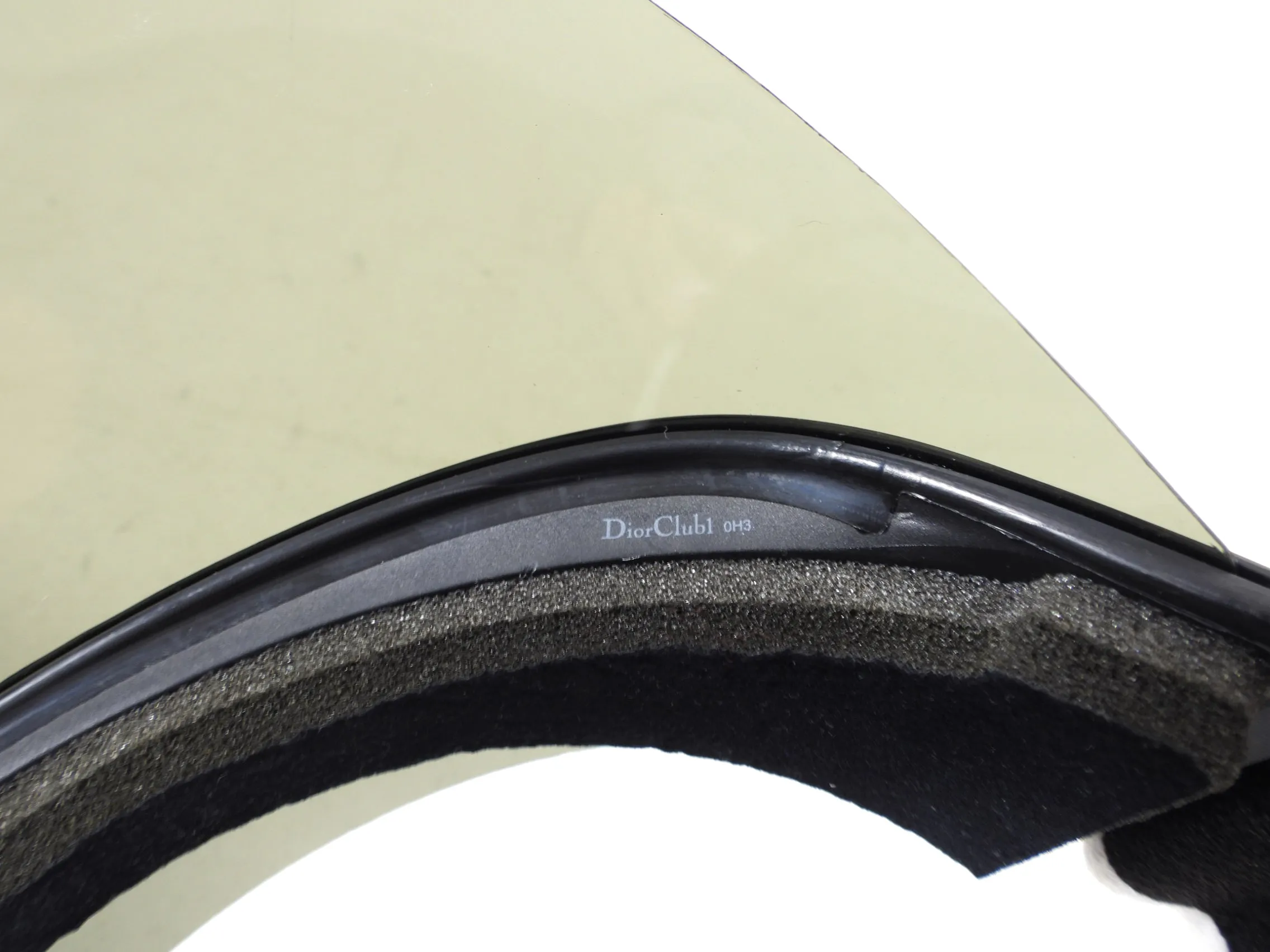 Dior Club 1 Black Smoke Acrylic Sun Visor