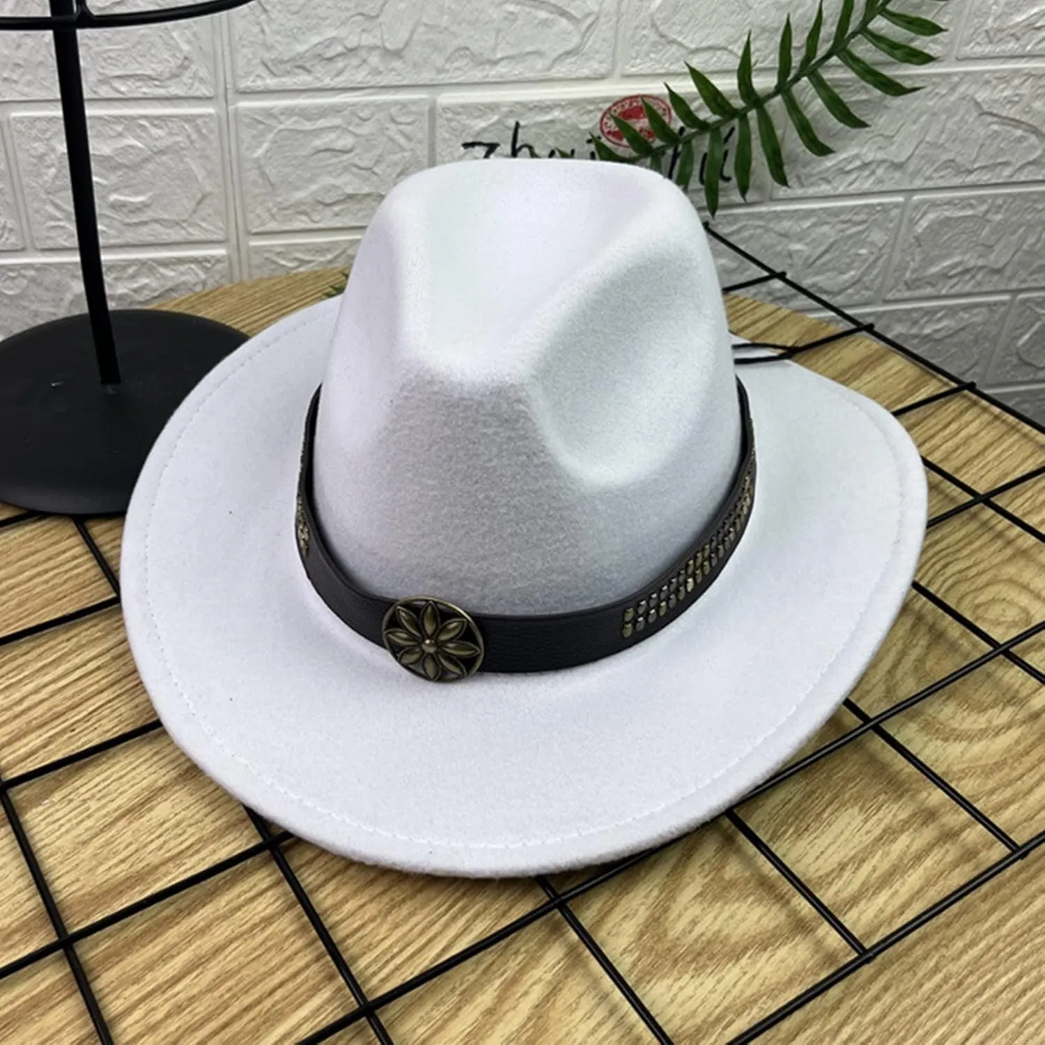 Fashionable Fedora Fedoras Men Wide for Women Dress Hat Women's and Hats Baseball Caps Boys Fedora Cowboy Hat