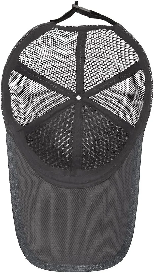 FASHIXD Mesh Baseball Cap for Men Women Summer Running Sports Hat Breathable Quick Dry Trucker Hats