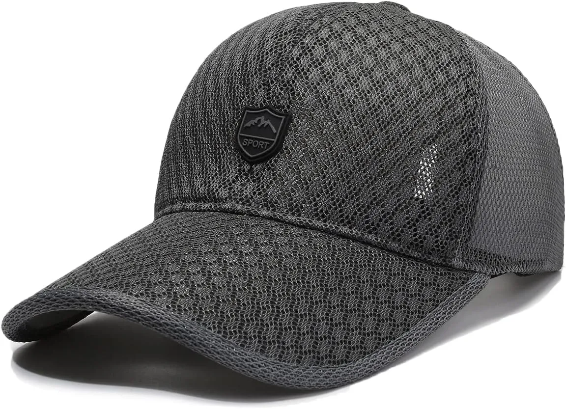 FASHIXD Mesh Baseball Cap for Men Women Summer Running Sports Hat Breathable Quick Dry Trucker Hats