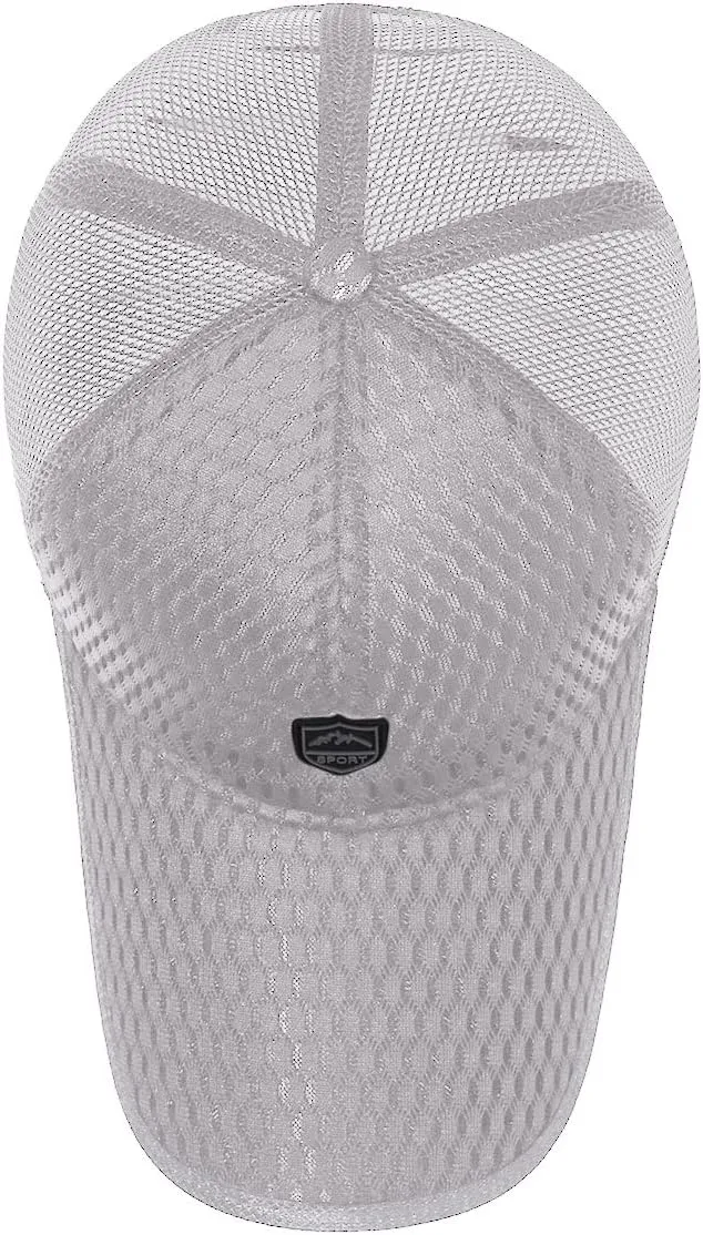 FASHIXD Mesh Baseball Cap for Men Women Summer Running Sports Hat Breathable Quick Dry Trucker Hats