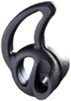 Fin Ultra Ambi Two Way Radio Black Medium Earpiece Eartip for Clear Acoustic Audio Tube Elbow