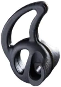 Fin Ultra Ambi Two Way Radio Black Medium Earpiece Eartip for Clear Acoustic Audio Tube Elbow