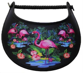 Flamingo Adorned Sun Visor