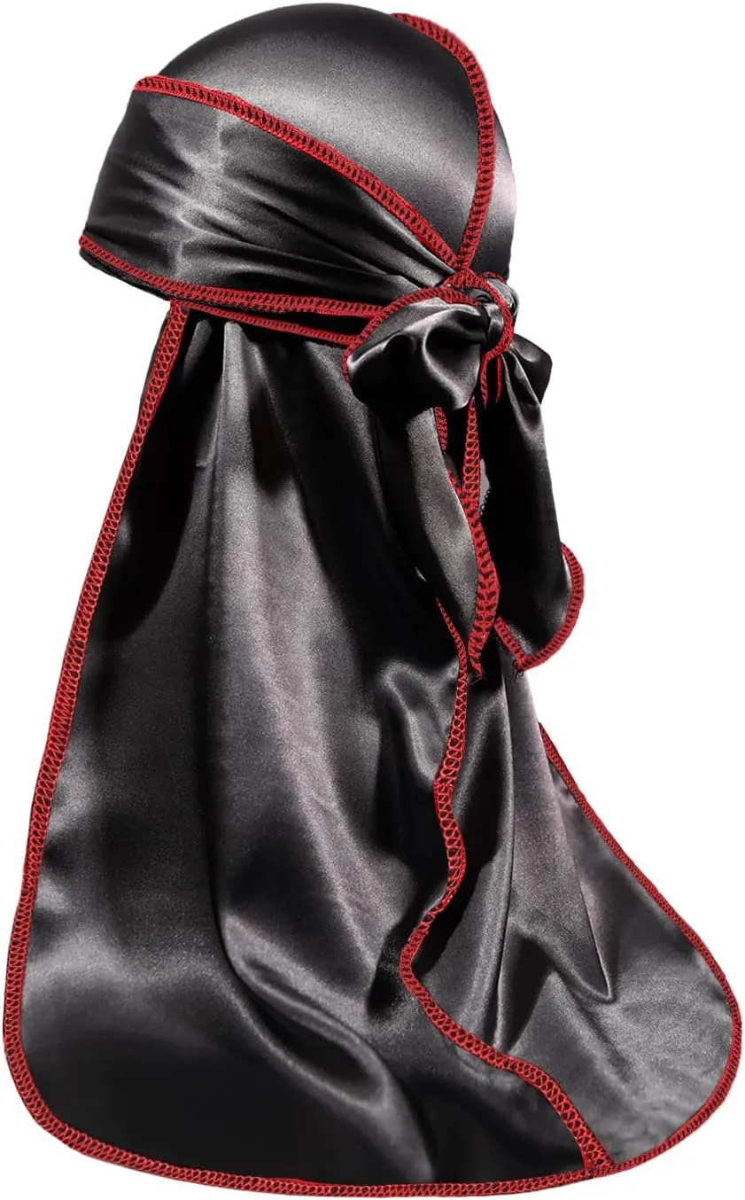 ForceWave Silky Durag for Men Wave Cap Satin Dorag for Men Women 360 Wave
