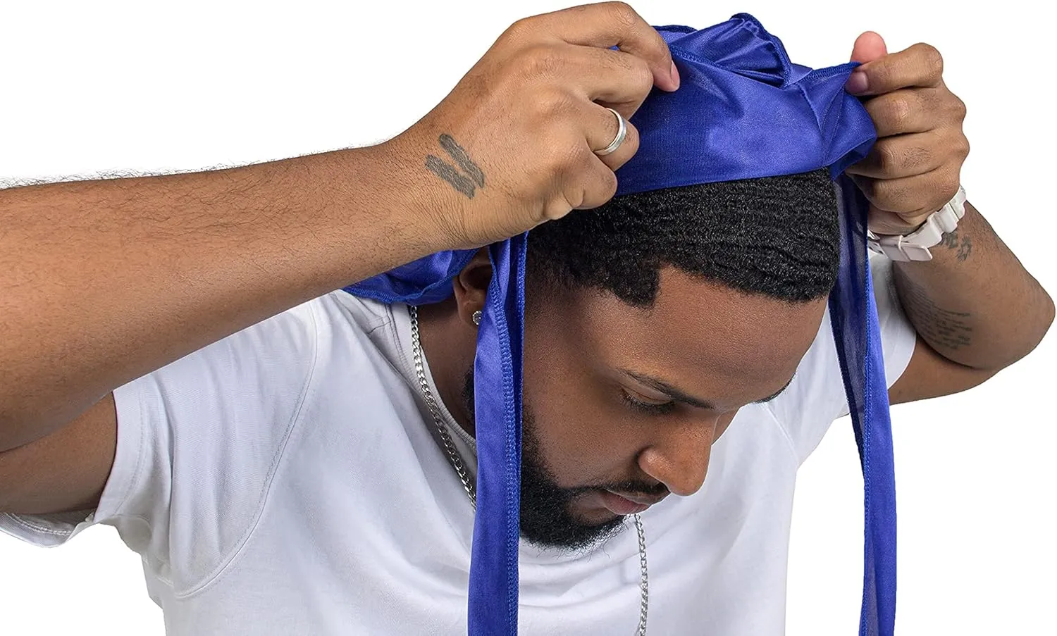ForceWave Silky Durag for Men Wave Cap Satin Dorag for Men Women 360 Wave