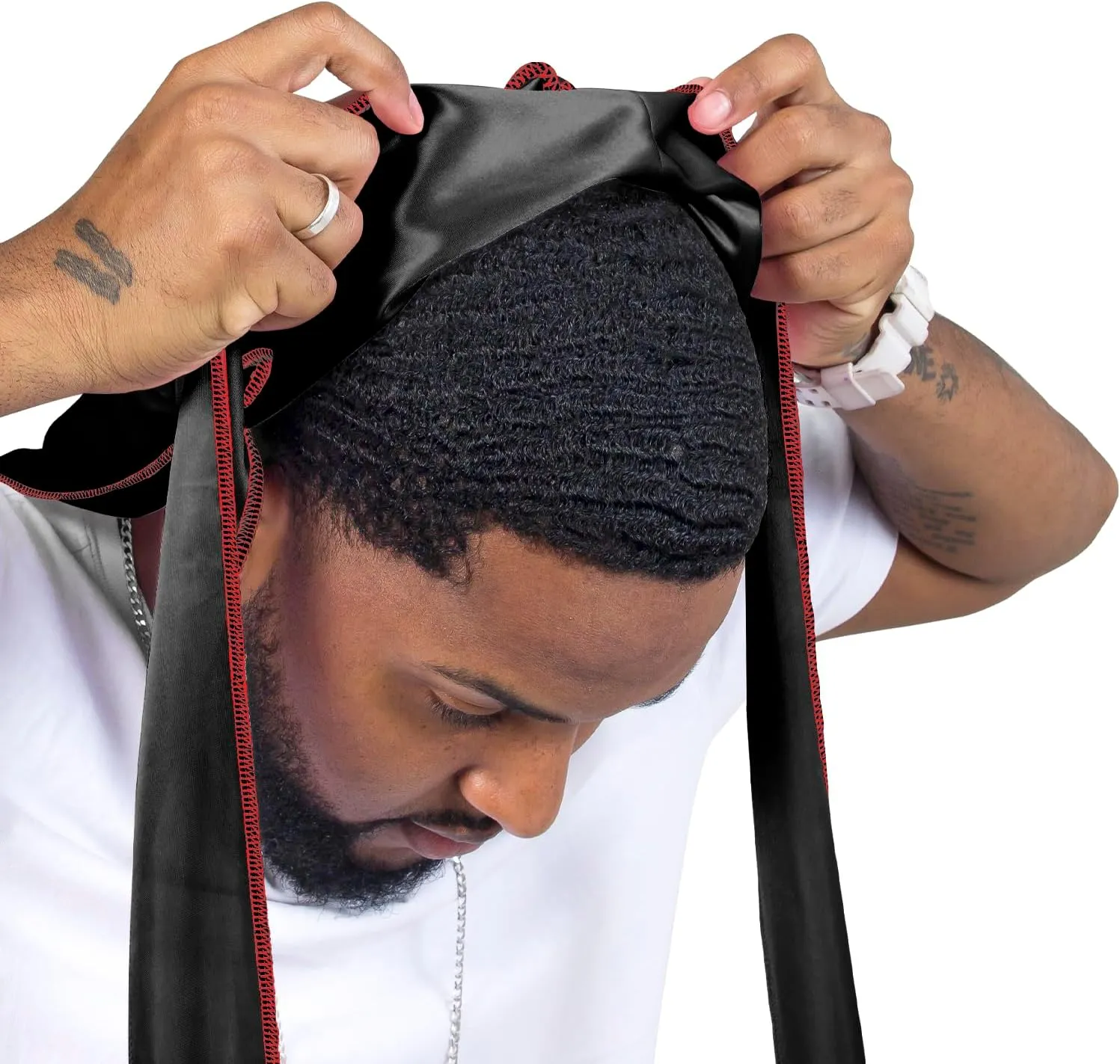 ForceWave Silky Durag for Men Wave Cap Satin Dorag for Men Women 360 Wave