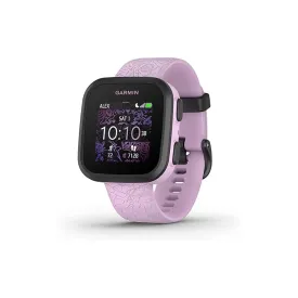 Garmin Bounce Kid's Lilac Floral Two-Way Text And Voice Messaging Location Tracking Smartwatch - 010-02448-01