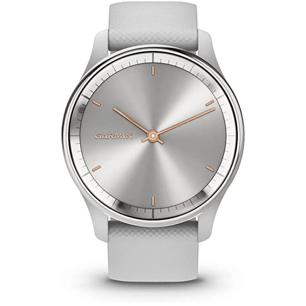 Garmin Vivomove Trend Mist Gray Dial Long-Lasting Battery Life Dynamic Watch Hands and Touchscreen Display Stylish Hybrid Smartwatch - 010-02665-03