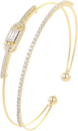Gold Bracelets for Women Jewelry 14k Plated Gold Bangles for Women Cuff Bracelet Open Fashion Bracelet Adjustable 