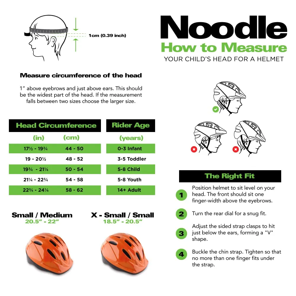 Joovy Noodle Helmet X-Small/Small, Orangie