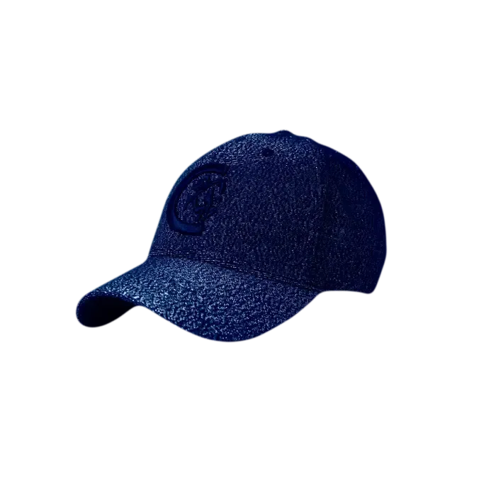 Kentucky Velvet Baseball Hat Glitter Navy