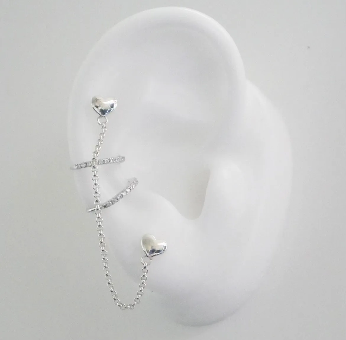 KESLEY Minimalist Ear Cuff Earrings CZ Sterling Silver 18K Gold Plated Hypoallergenic Clip On Non Pieced Ear Cuffs