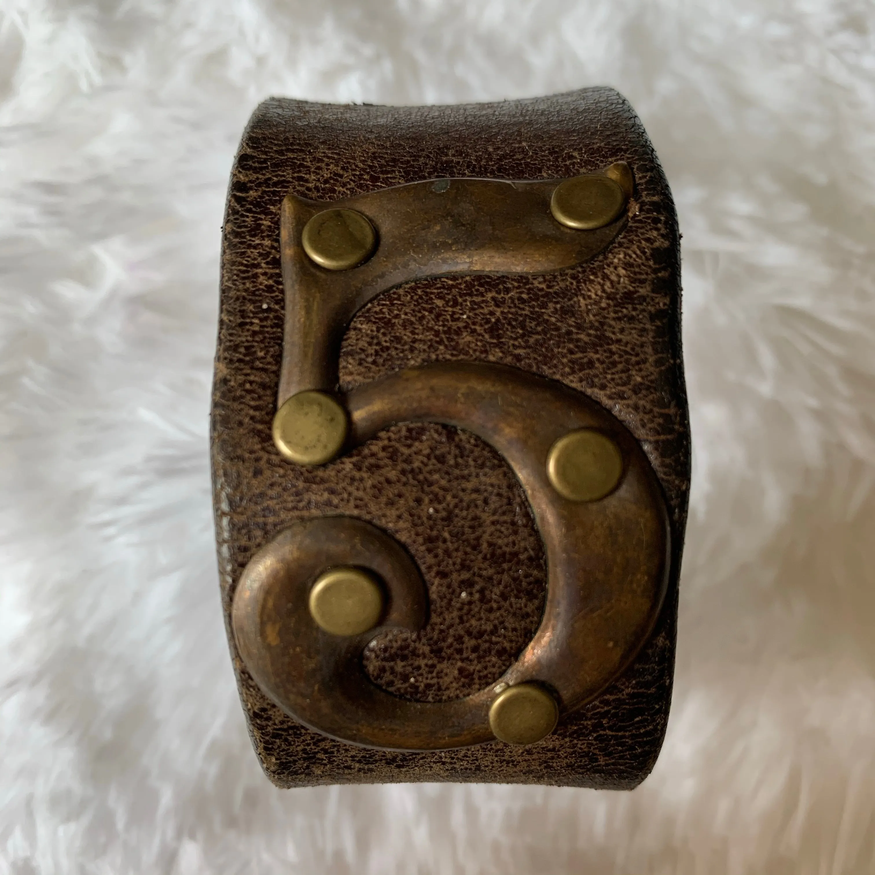 Leather Belt Cuff
