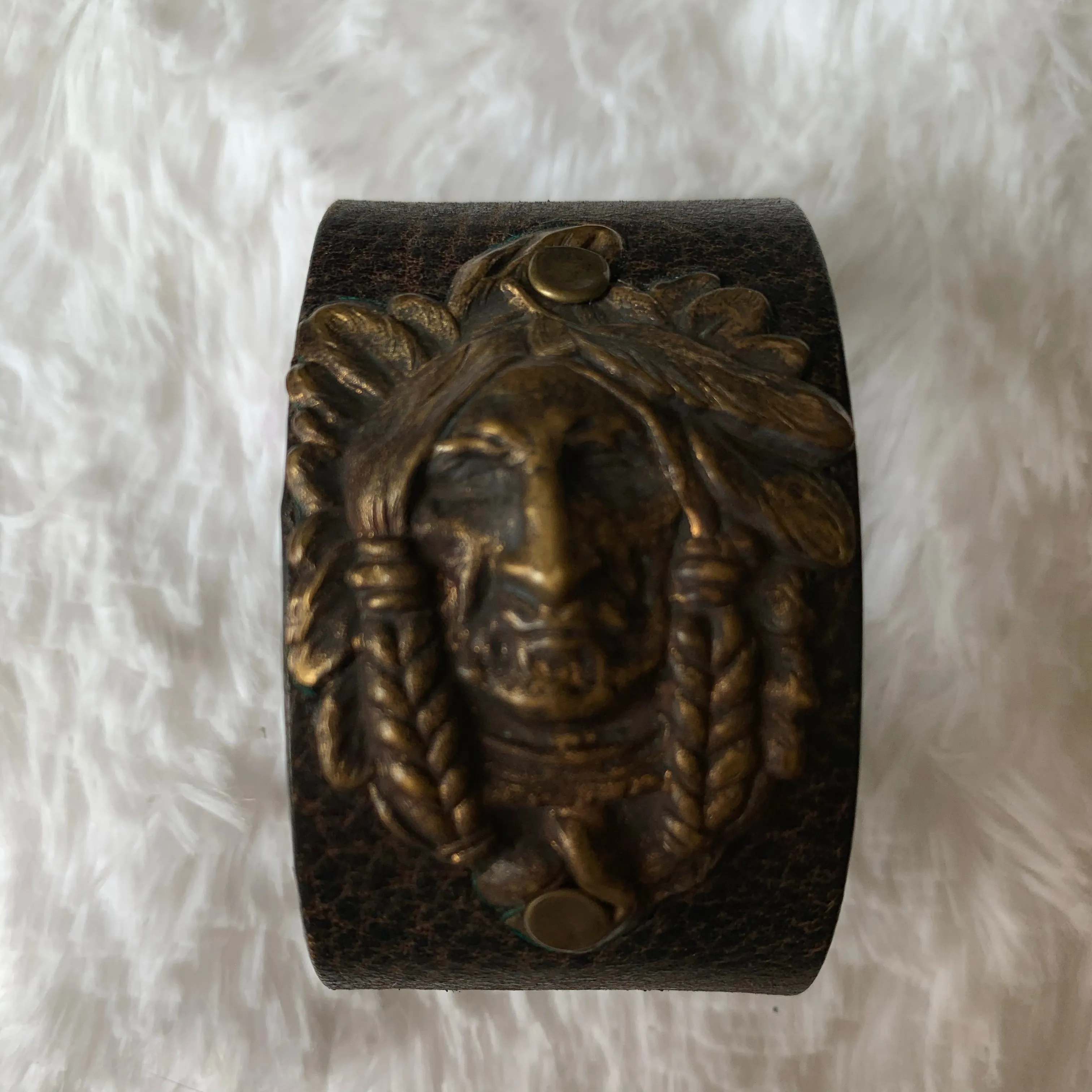 Leather Belt Cuff