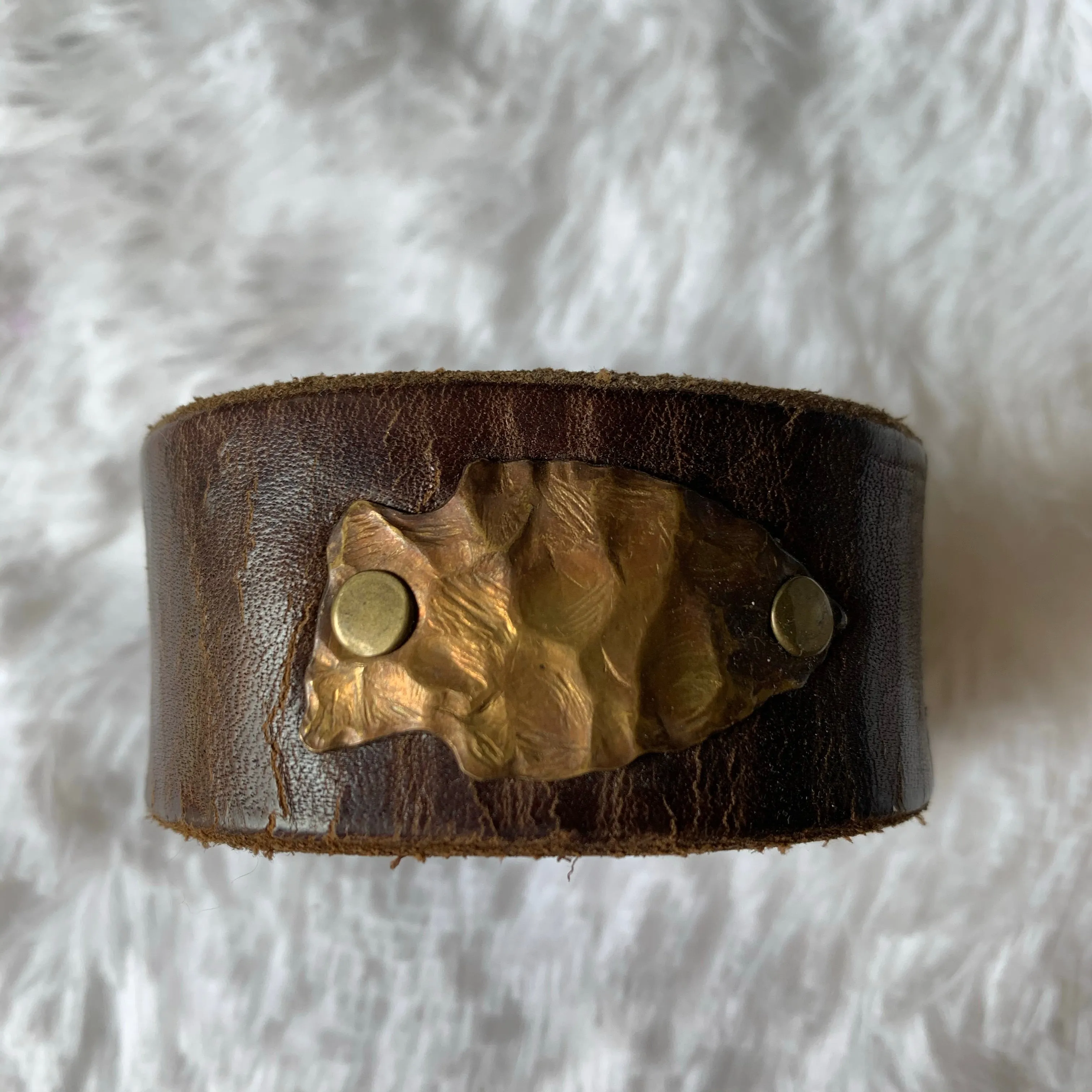 Leather Belt Cuff