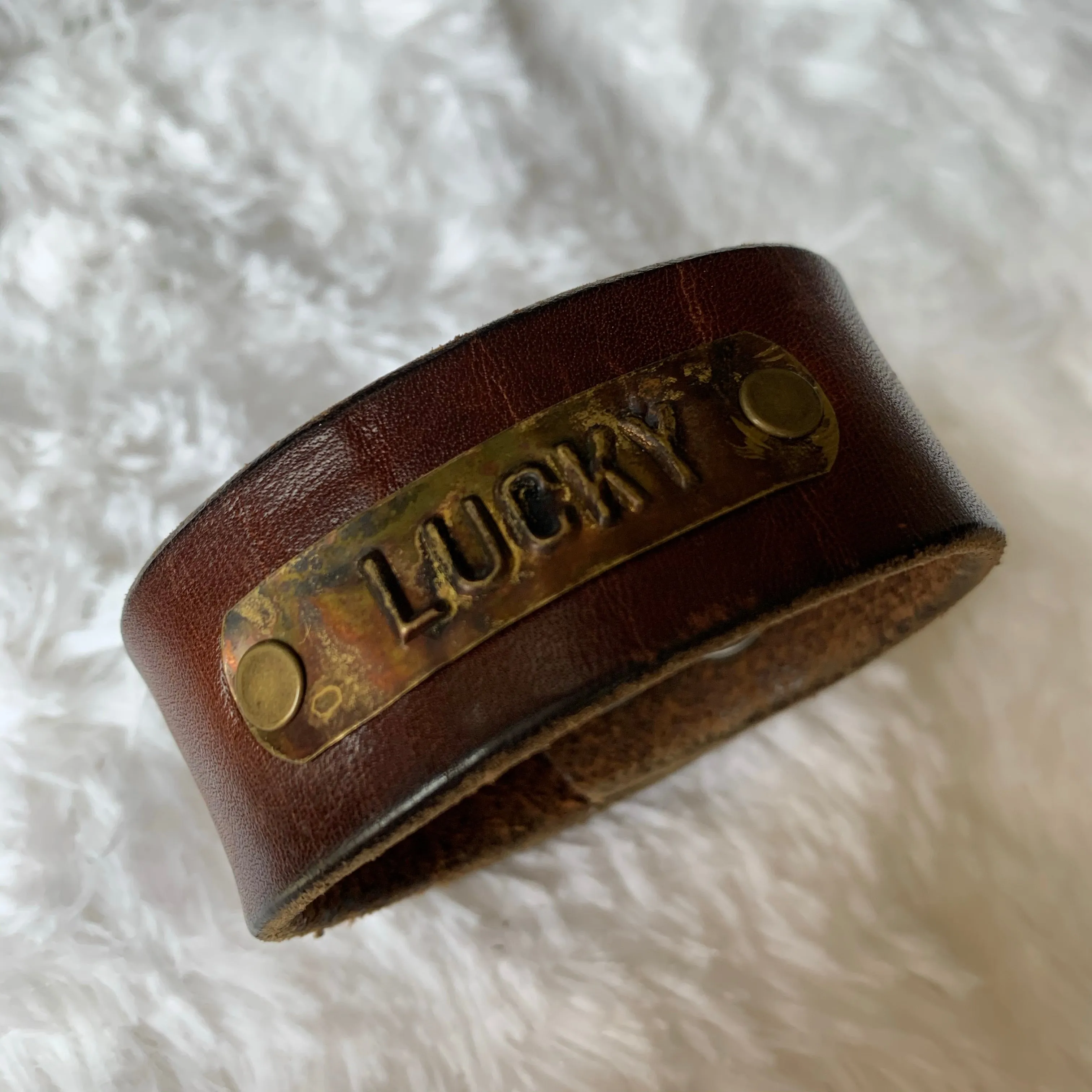 Leather Belt Cuff