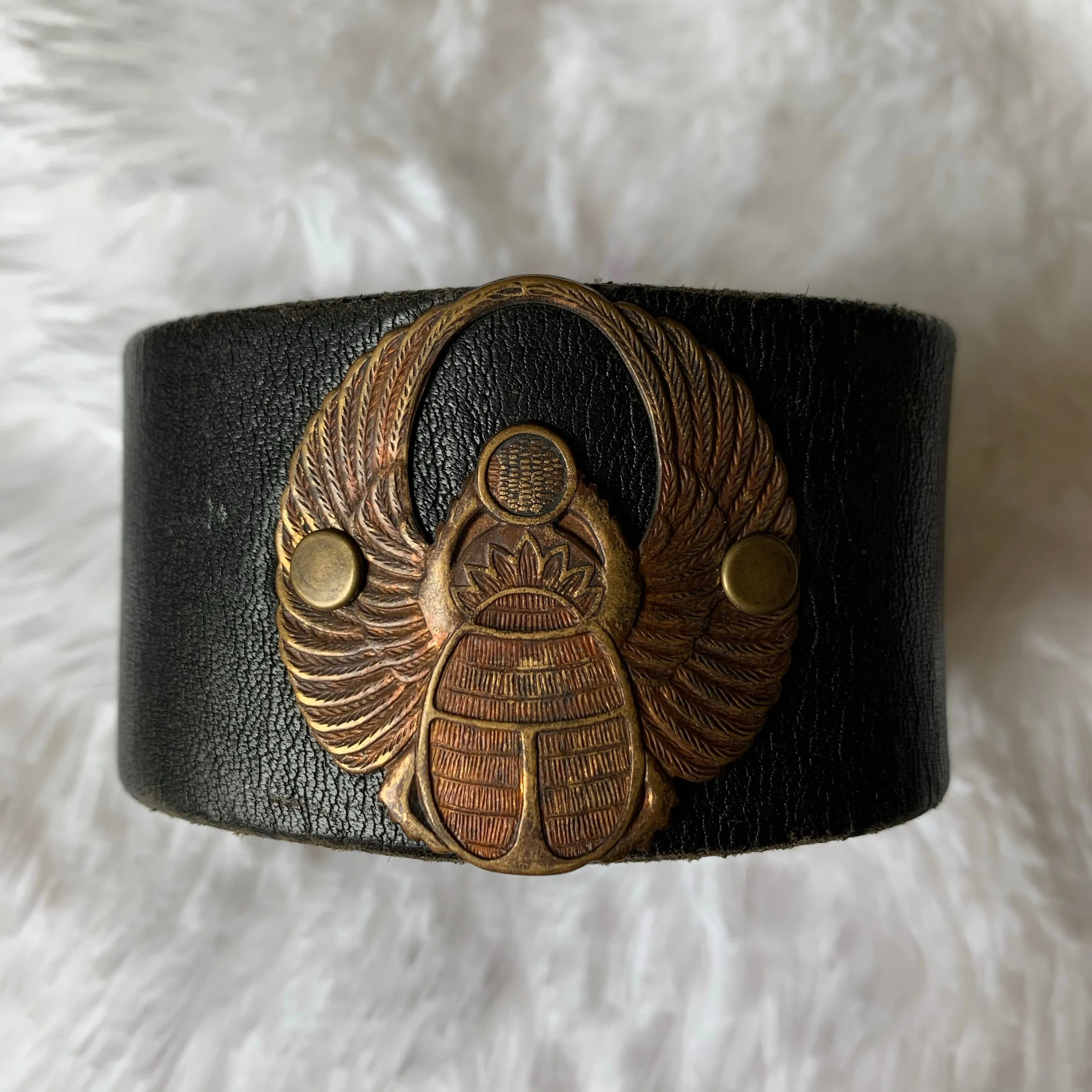 Leather Belt Cuff