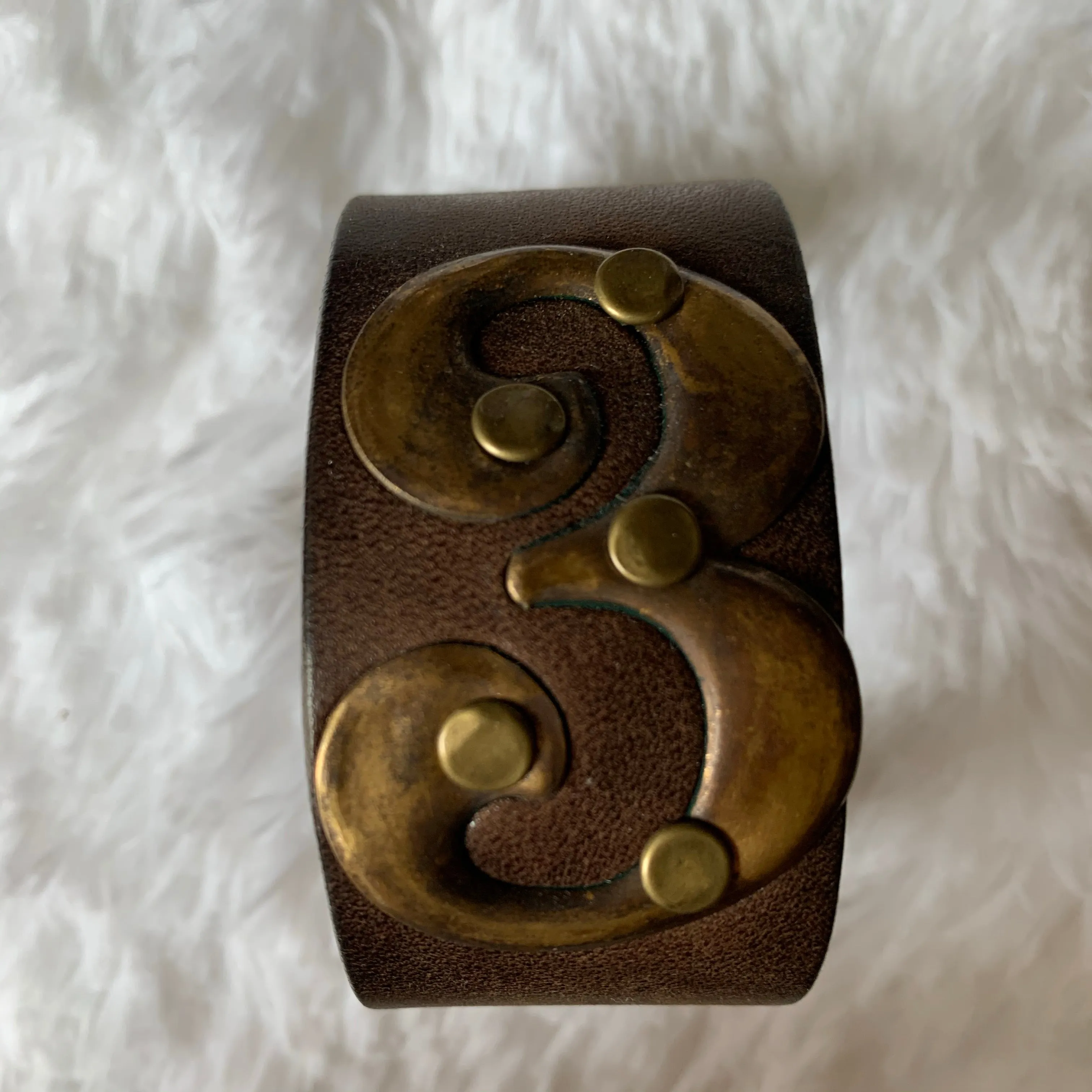 Leather Belt Cuff
