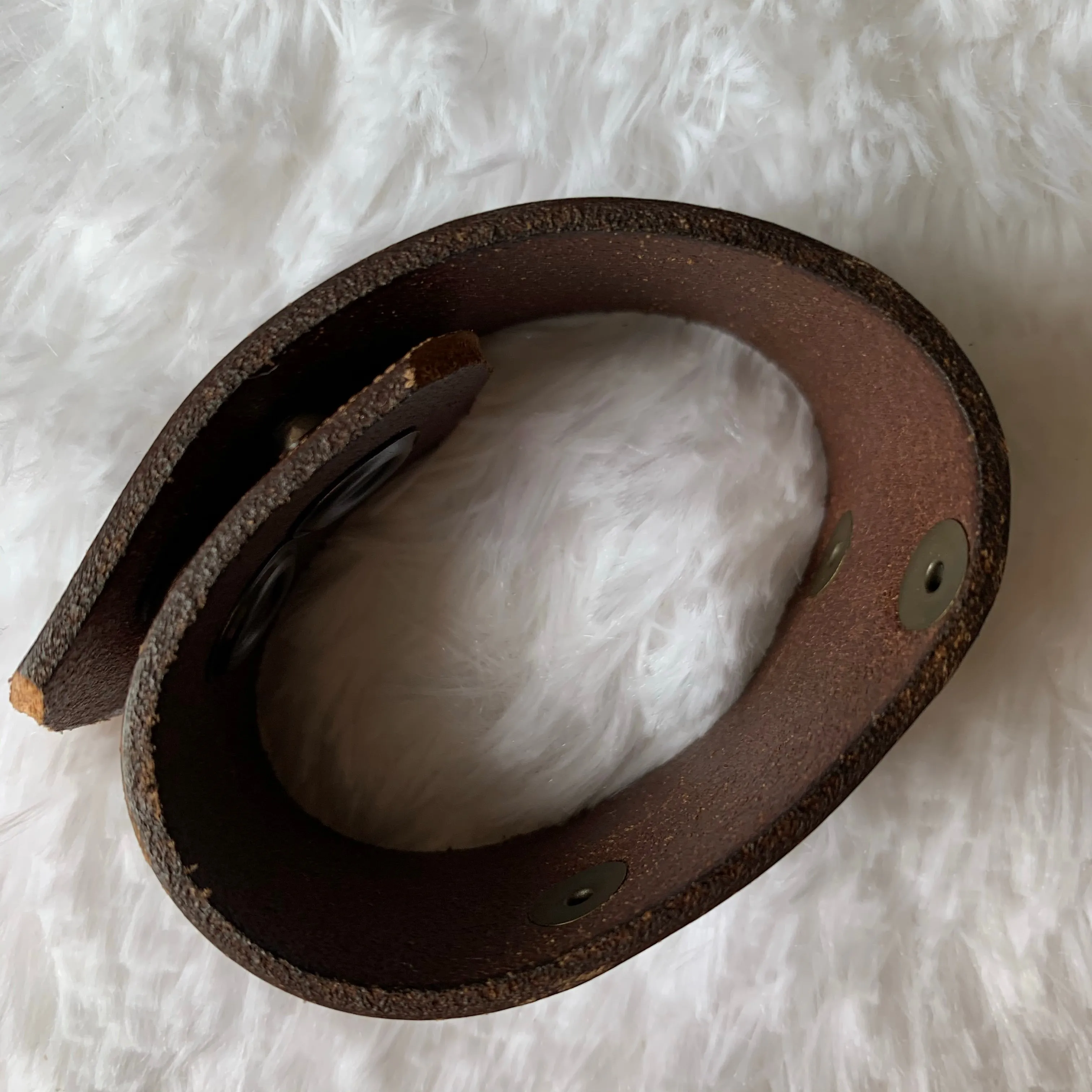 Leather Belt Cuff