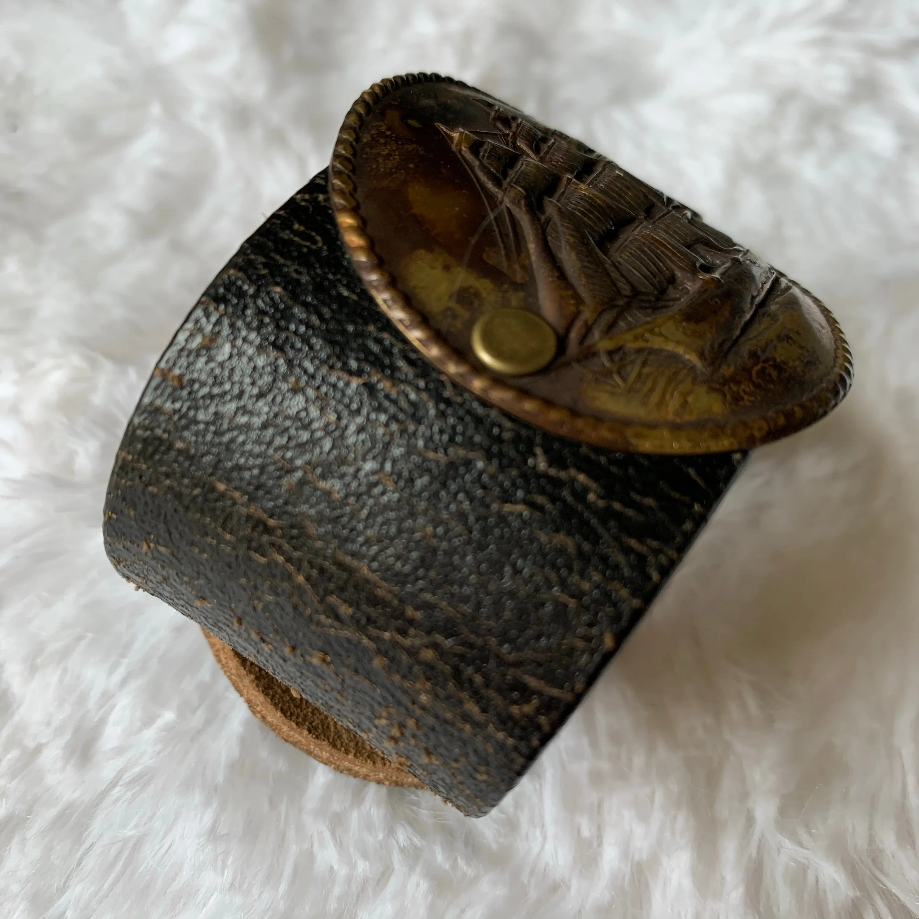 Leather Belt Cuff
