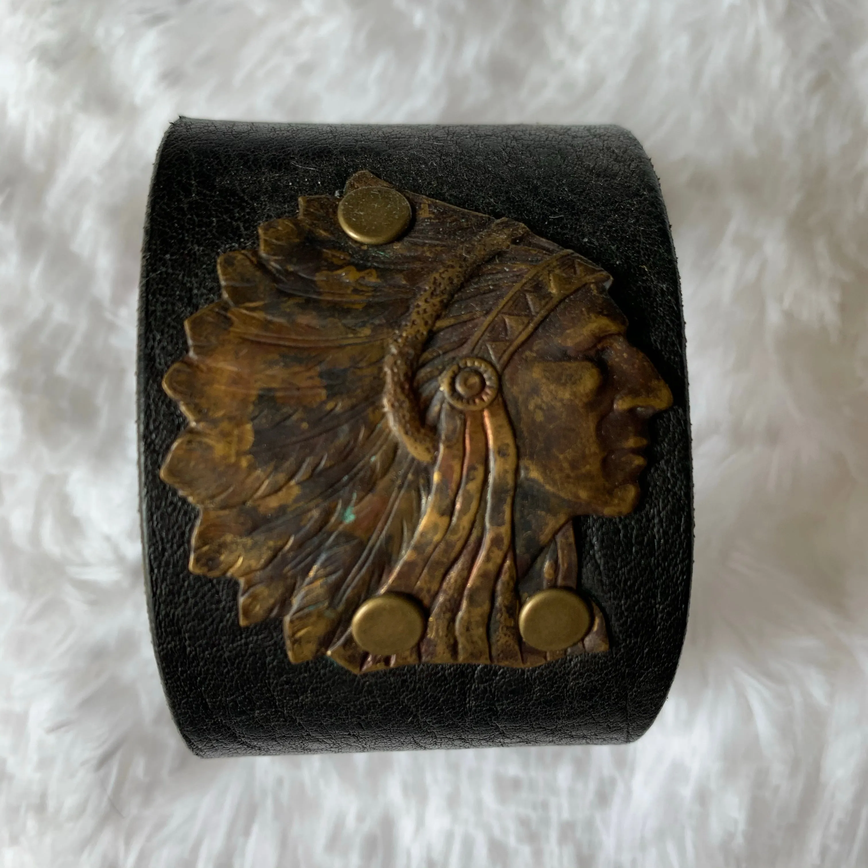 Leather Belt Cuff