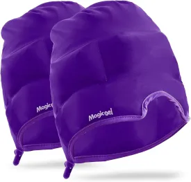 Magic Gel Migraine Ice Head Wrap | Real Migraine & Headache Relief | The Original Headache Cap | Cold, Comfortable, Dark & Cool; Endorsed by Physicians, Loved by Thousands - (2 Pack, Purple)