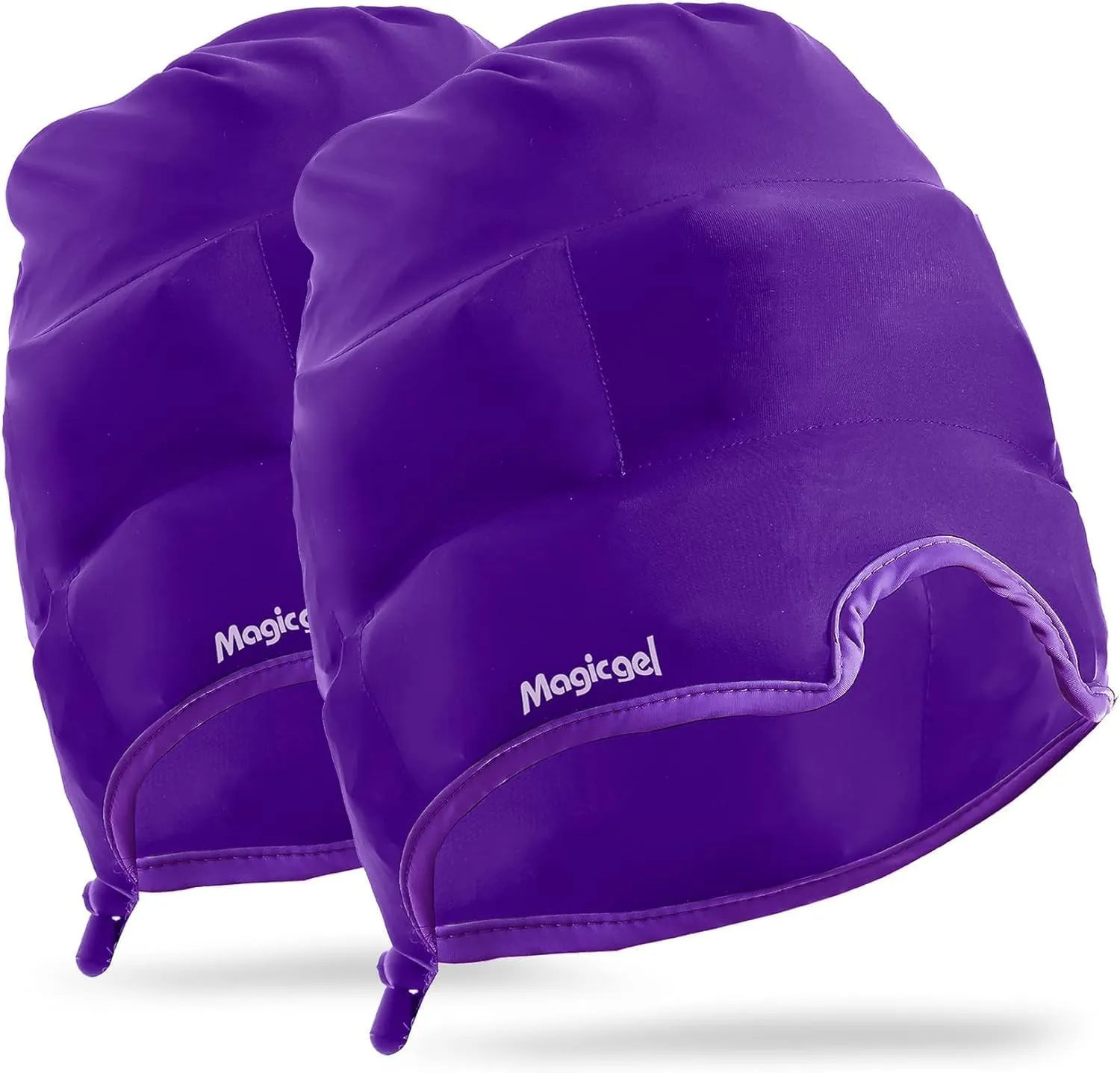 Magic Gel Migraine Ice Head Wrap | Real Migraine & Headache Relief | The Original Headache Cap | Cold, Comfortable, Dark & Cool; Endorsed by Physicians, Loved by Thousands - (2 Pack, Purple)