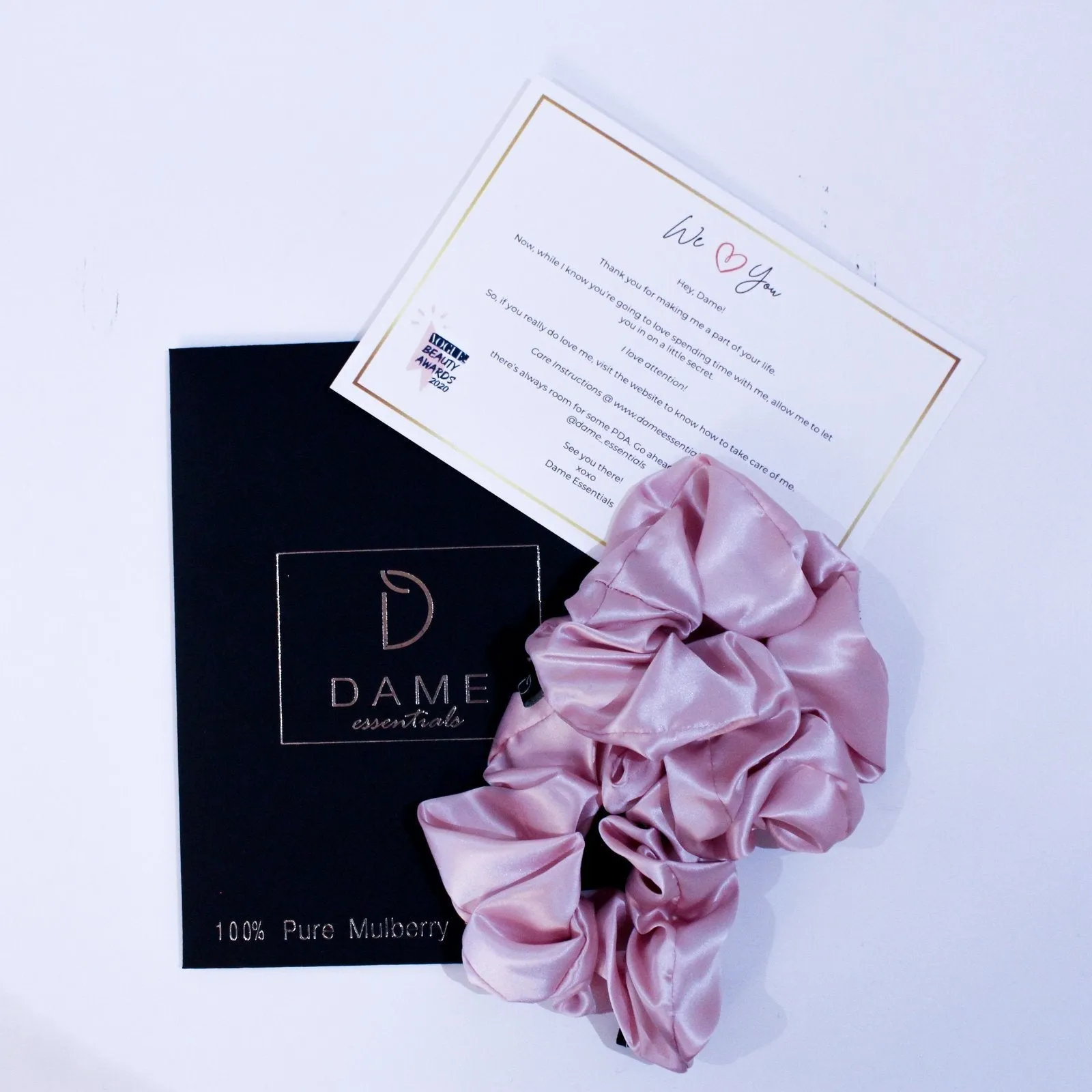 MEDITERRANEAN SUMMER RIBBON PURE SILK SCRUNCHIES (SET OF TWO)