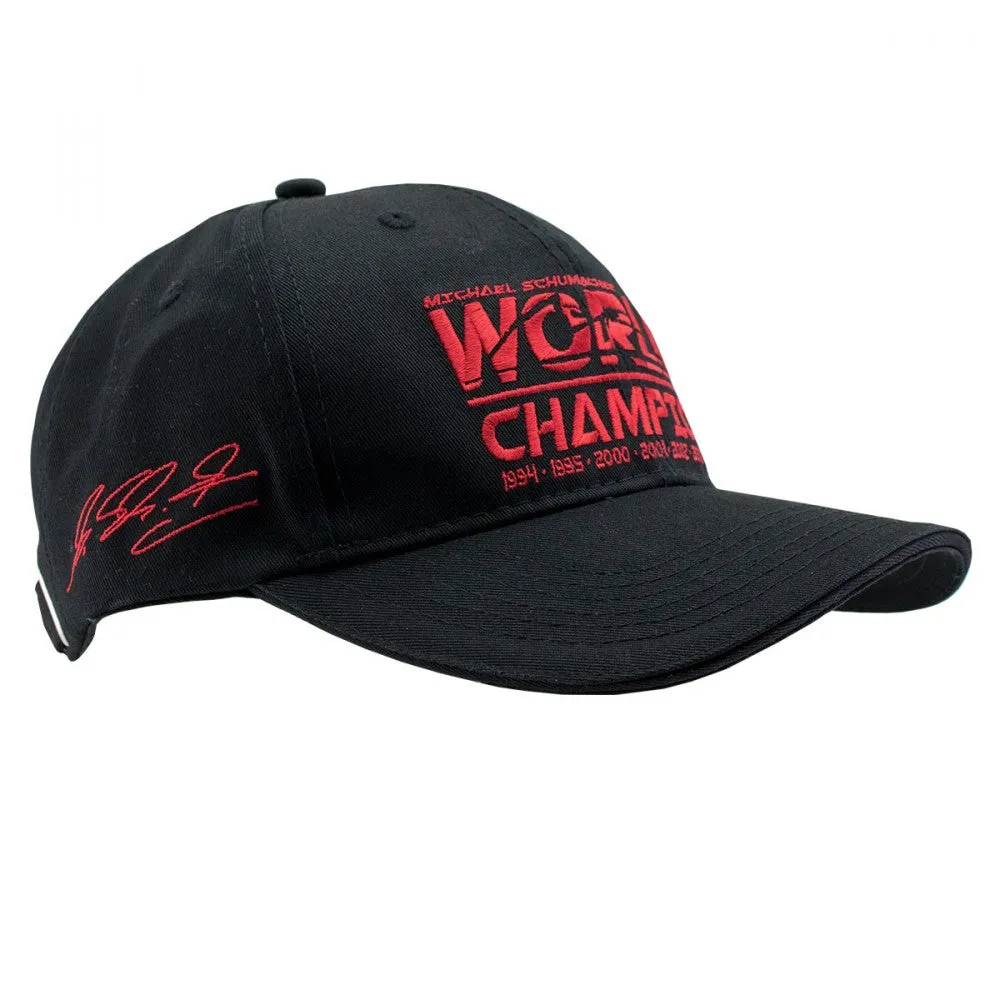 Michael Schumacher Baseball Cap, World Champion, Adult, Black, 2018