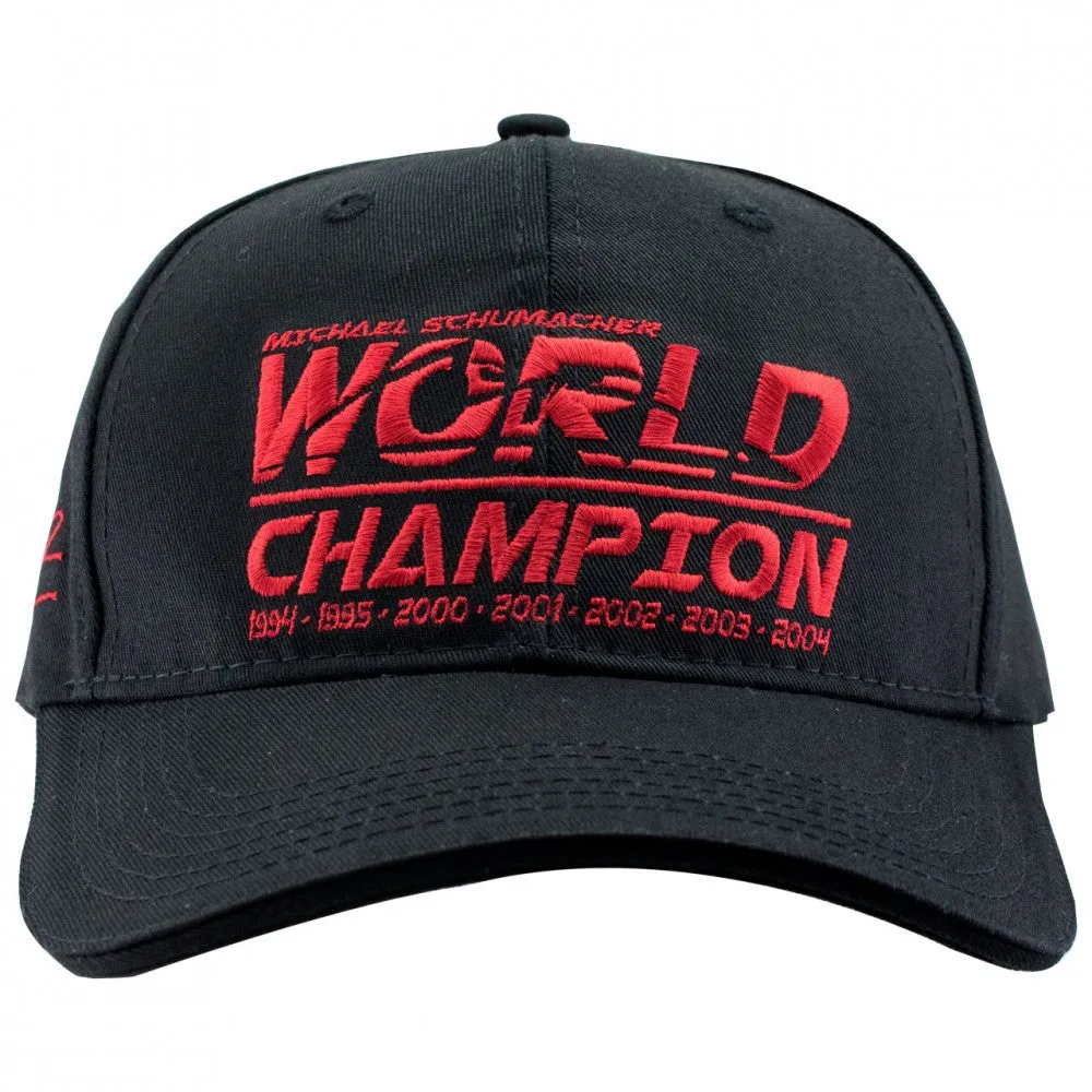 Michael Schumacher Baseball Cap, World Champion, Adult, Black, 2018