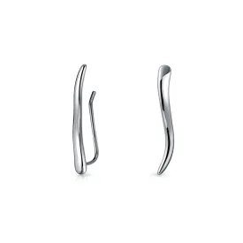 Minimalist Geometric Ear Cuff Cartilage Earrings 14K Gold Plated Sterling Silver