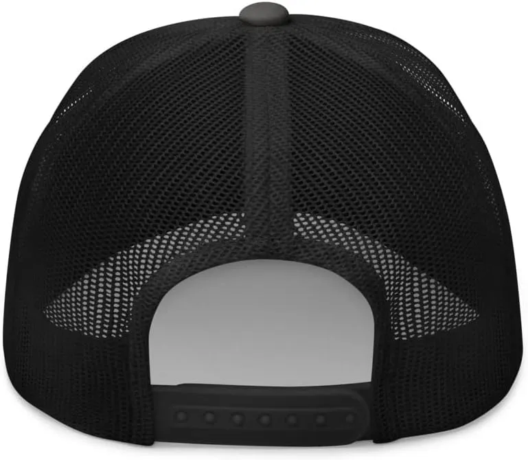 NG Upside Down LA Embroidered Curved Bill Trucker Hat Mid Crown Adjustable Los Angeles Cap