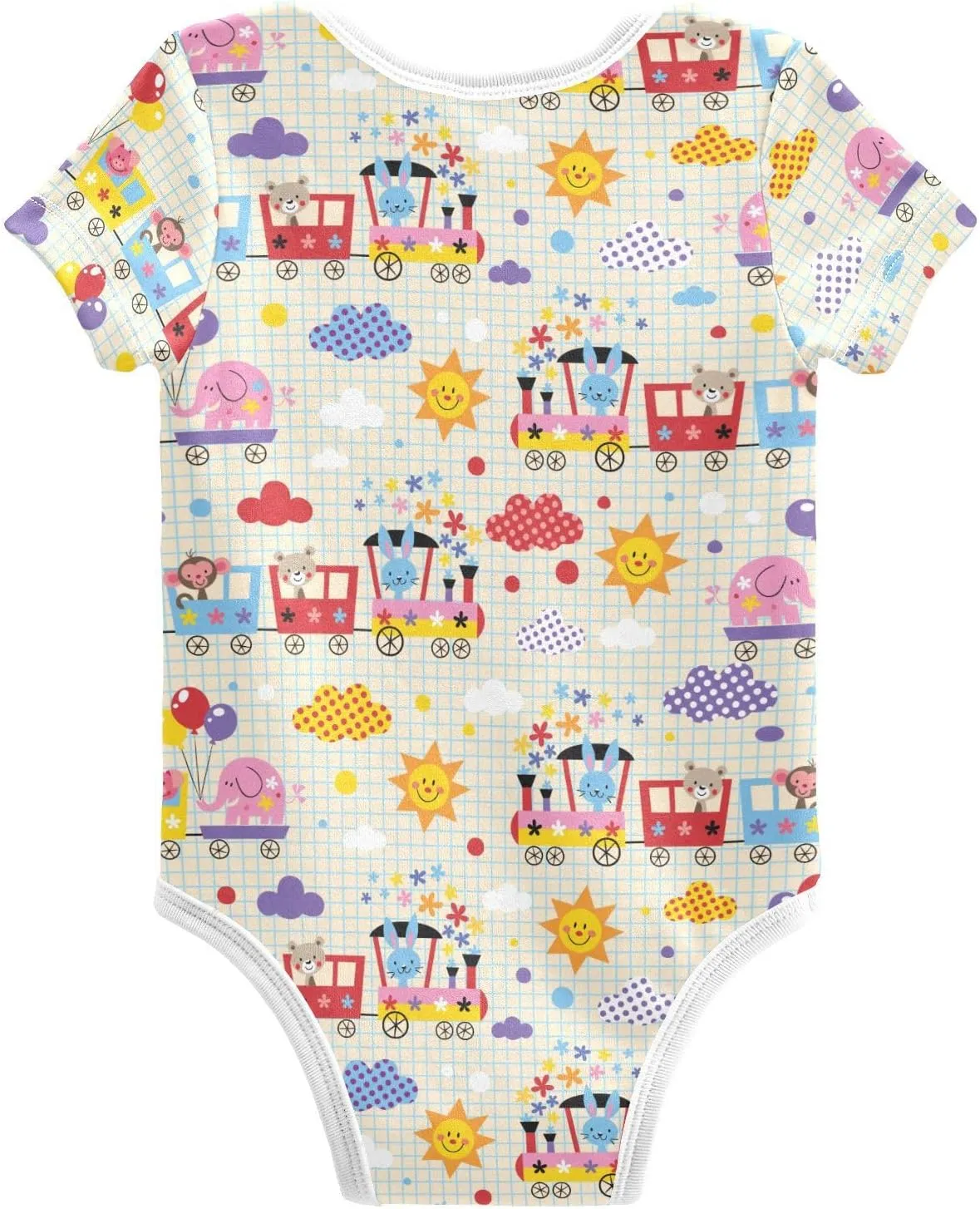 Ollabaky Unisex Baby Bodysuits Short-Sleeve Cotton Baby Clothes for Girls Boys 0-24 Months