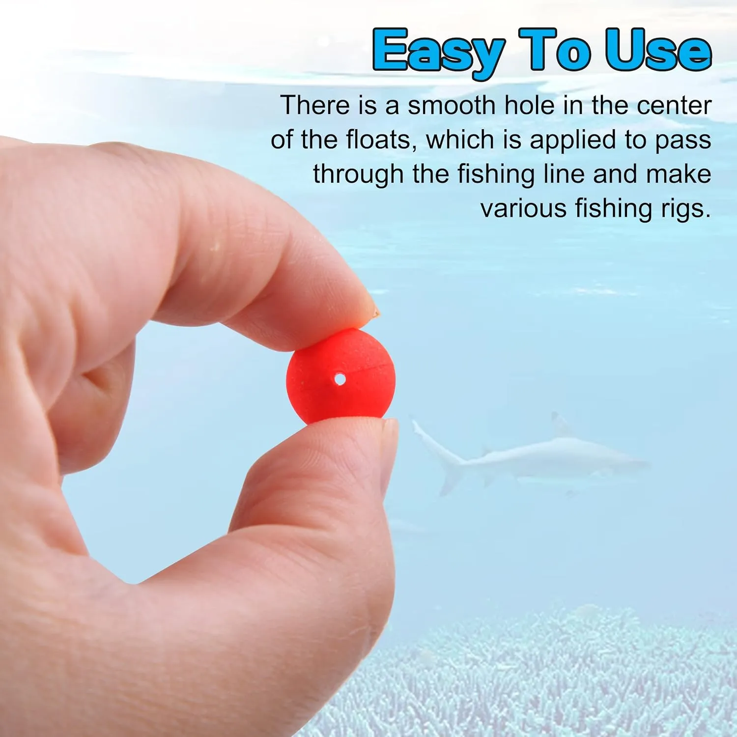 OROOTL Foam Floats Pompano Rig Floats, 60pcs Snell Floats Foam Bobbers for Fishing Pompano Rigs Fishing Rig Making Kit for Trout Catfish Walleye