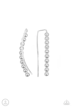 PAPARAZZI Climb On - Silver Earrings Ear crawler