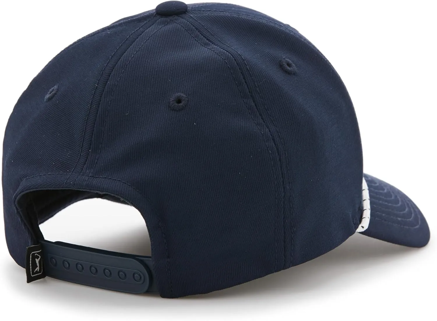 PGA TOUR Tee Time Script Golf Cap, Pre-Curved Visor, Ventilated and Durable, Performance Hats for Men
