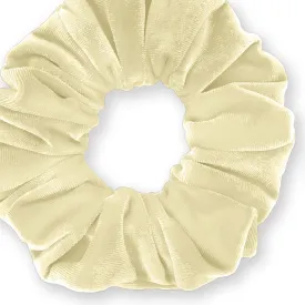 Plush Velvet Scrunchie Available in 3 Sizes Made in the USA Ivory