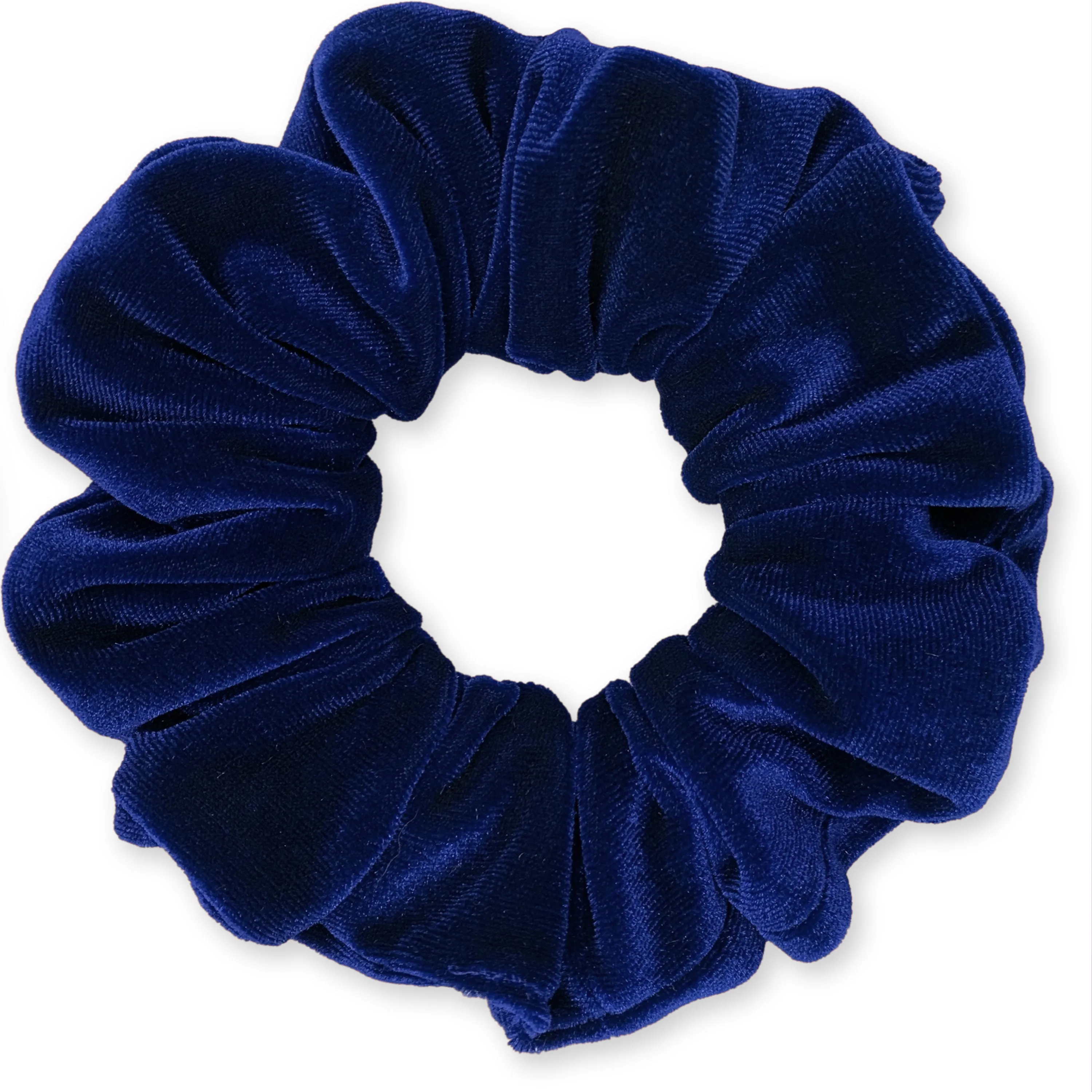 Plush Velvet Scrunchie Available in 3 Sizes Made in the USA Navy