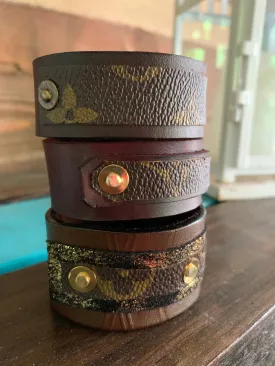 "Daisy" Leather Cuff